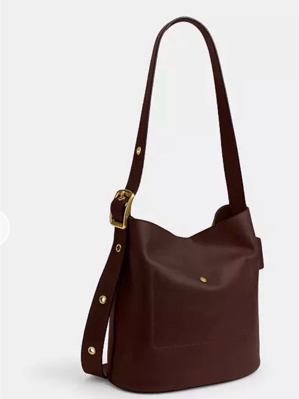 Coach Bleeker Bucket Bag CCC23 brass / Maple leather NWT shoulder/crossbody - Picture 6 of 10